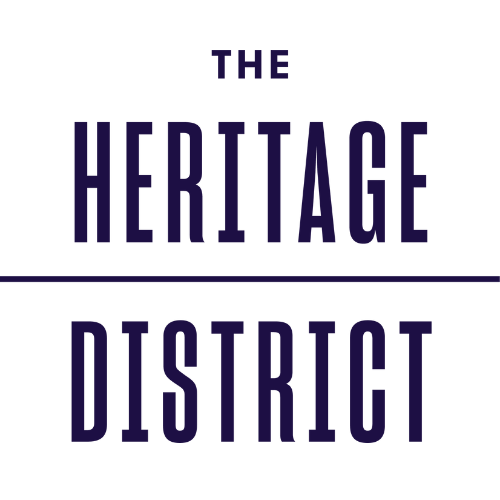 The Heritage District Logo in Navy