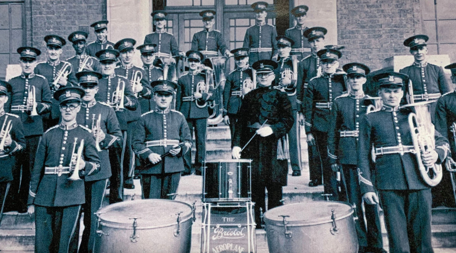 BAC Works Brass Band pictured in 1940